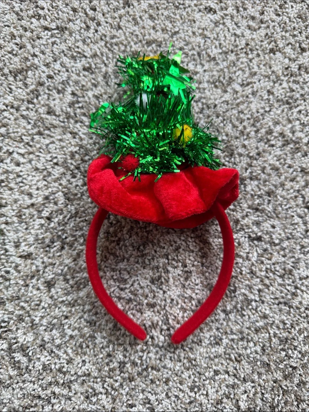 NWT Amazon Girls' Red & Green Christmas Tree Tutu Dress & Tree Headband size 6